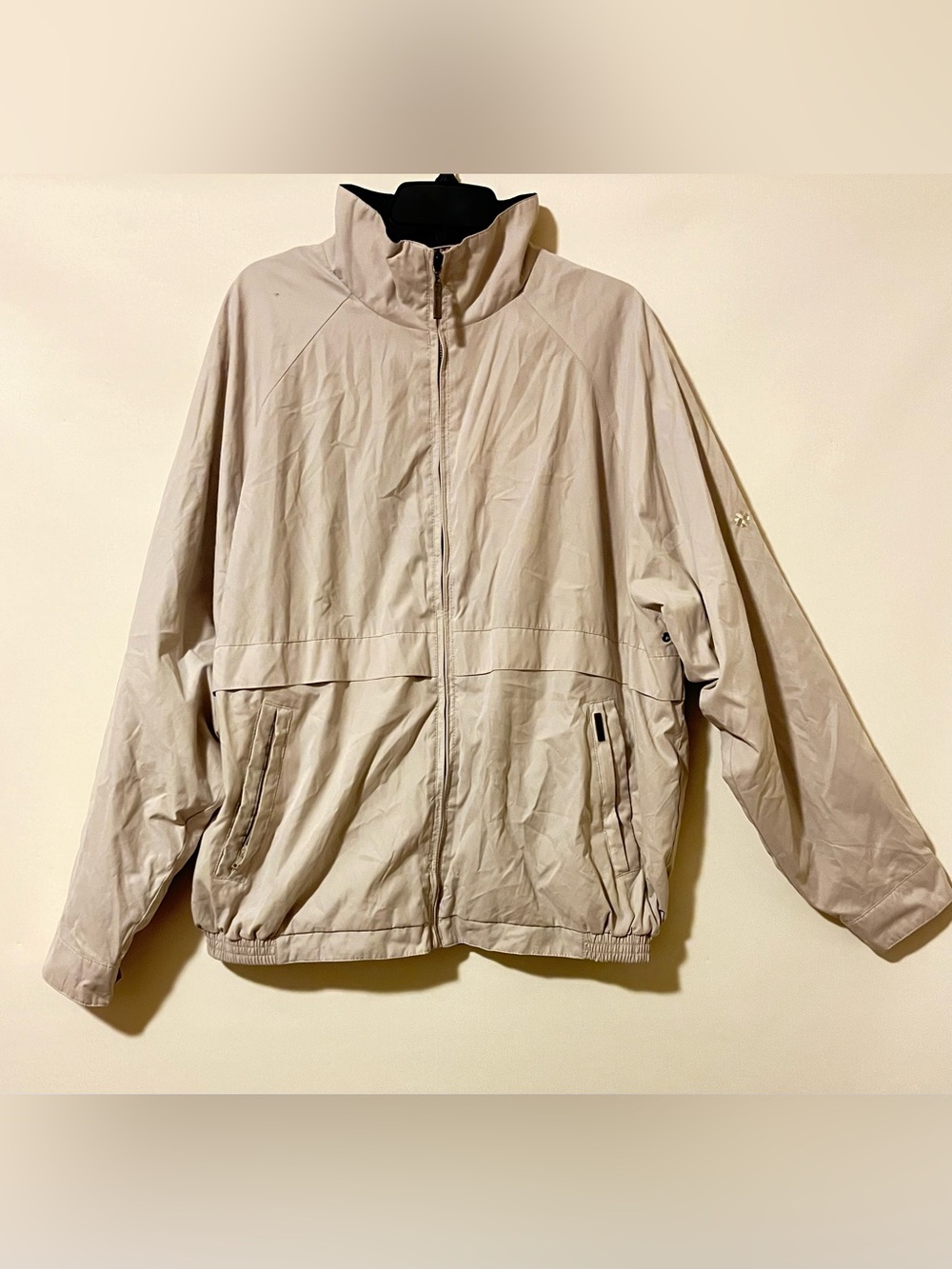 Tehama Men’s Tan Lightweight Full Zip Jacket XL Stretch Bottom